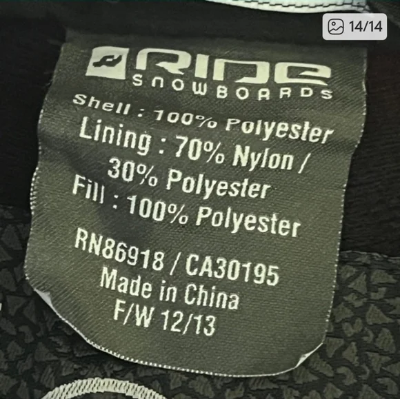 Ride Snowboards Coral Pink Ski and Snowboard Pants - Size Large - Picture 14 of 14